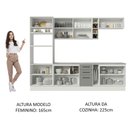 Ver imagem 7 de Cozinha Completa 290006 Com Armário E Balcão Branco/Cinza