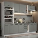 Ver imagem 1 de Cozinha Completa 290006 Com Armário E Balcão Branco/Cinza