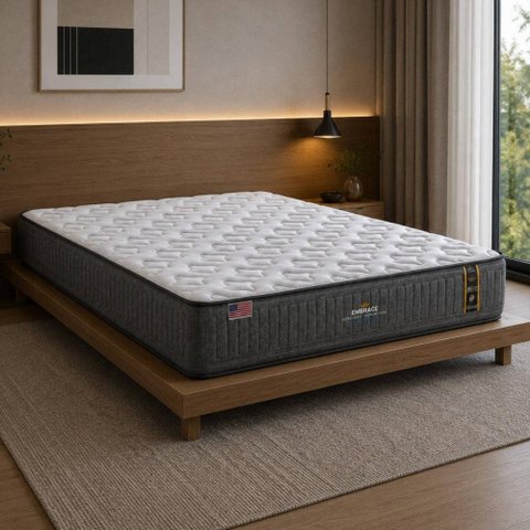Colchão de Casal Molas Ultralastic (138x188x30) Embrace King Koil CR454C Cinza