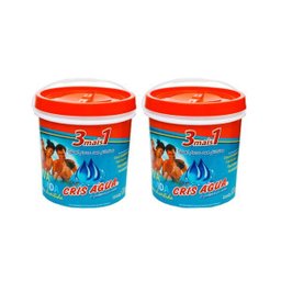 2 Cloros Granulado 3 em 1 Para Piscina 10Kg Cris Água - 1