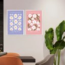 Ver imagem 2 de Kit 2 Quadros Flower Market - Florida e Milão 45x34cm - com Vidro:moldura Preta