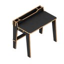 Ver imagem 1 de Mesa de Estudos com Nichos 60cm Mdf Compacta Infantil:preto