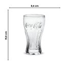 Ver imagem 2 de Jogo 6 Copos em Vidro 470ml linha Contour Coca Cola Cristal