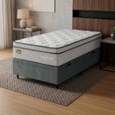 Ver imagem 2 de Cama Box Baú Colchão Solteiro Ortopédico D33 88x188x75cm Minotauro Hellen - Suporta até 120 kg