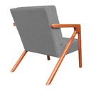 Ver imagem 3 de Conjunto 2 Poltronas Monalisa Com Braços de Madeira Linho Cinza - LM DECOR