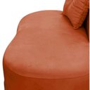 Ver mais imagens de Namoradeira Sofá Feijão Luna 100cm Orgânica Veludo Terracota