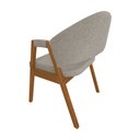 Ver imagem 5 de Kit 4 Cadeiras de Jantar Madeira Maciça Cerejeira Premium Helen Linho Bege