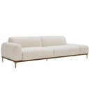 Ver imagem 1 de Sofá Living Unne 3 Lugares 210cm Terminal Esquerdo Bouclé Off White - Nexta Casa