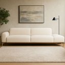 Ver imagem 2 de Sofá Living Unne 3 Lugares 210cm Terminal Esquerdo Bouclé Off White - Nexta Casa