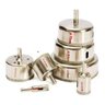 Kit 7 Brocas Diamantadas Serra Copo Vidro Mármore 10/25/40/55/70/80/100mm - 1