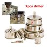 Kit 7 Brocas Diamantadas Serra Copo Vidro Mármore 10/25/40/55/70/80/100mm - 6