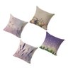 Kit 4 Capa Almofada Linho Algodão Lavanda 43 x 43 cm - 1