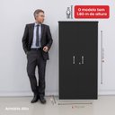 Ver imagem 6 de Armário Alto 2 Portas 159,6x79,2x41 Cm Pivotante