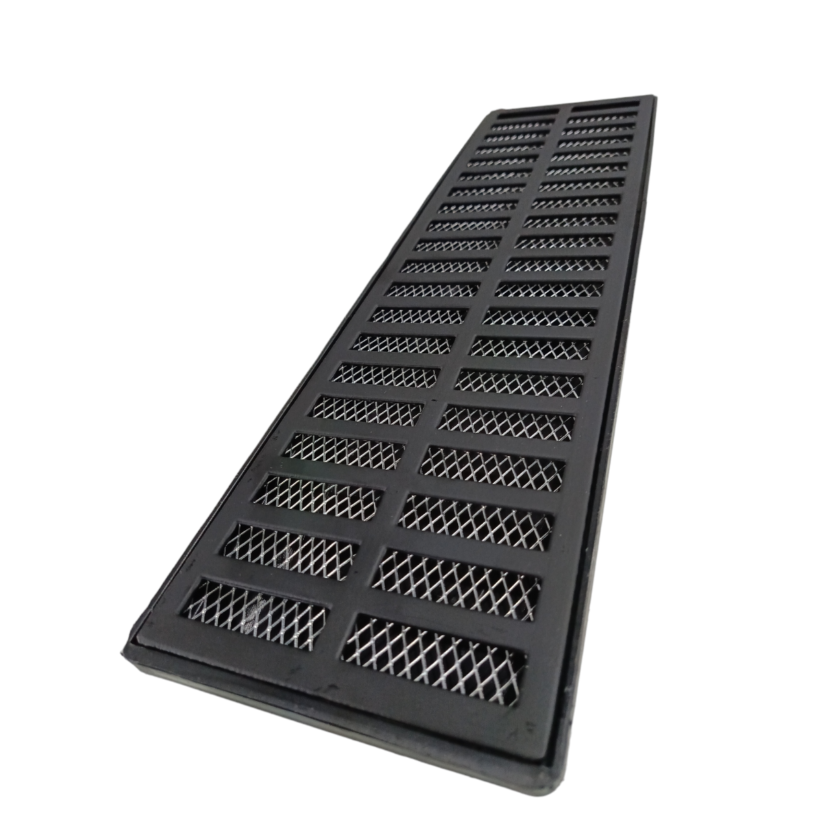Grelha Pluvial Preto 15x50 Coletor 100mm Fundo e Tela - 2