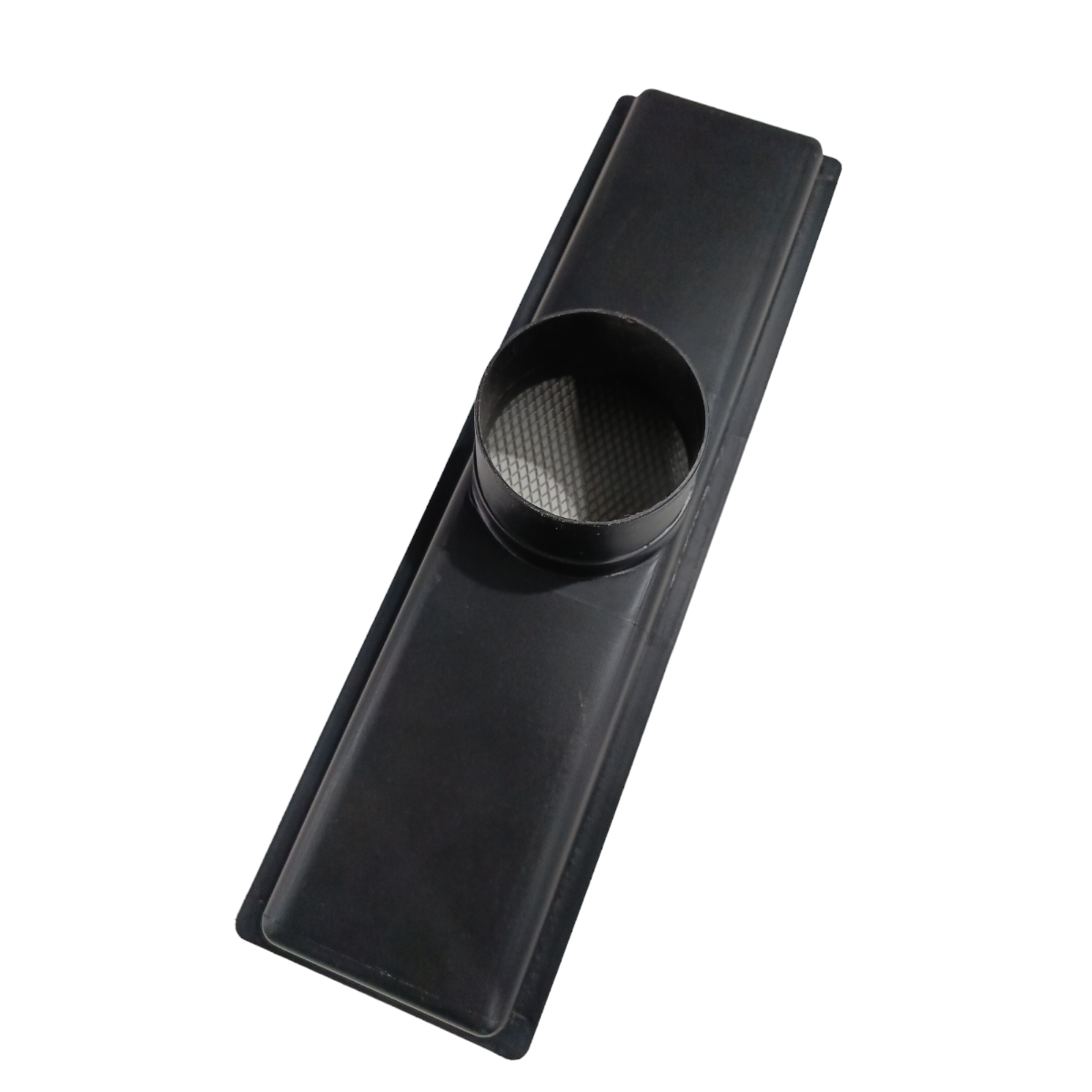 Grelha Pluvial Preto 15x50 Coletor 100mm Fundo e Tela - 4
