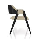 Ver imagem 7 de Kit 4 Cadeiras Sala de Jantar e Jogos Carteados Madeira Maciça Poker Pu Bege/preto G42 - Gran Belo