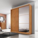 Ver imagem 4 de Guarda Roupa Casal Dante Plus 2 Portas 3 Gavetas com Espelho Cinamomo - Novo Horizonte