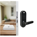 Ver imagem 4 de Combo Fechadura Digital Ymc 420w Preto Fosco com Zigbee