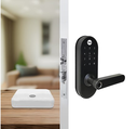 Ver imagem 4 de Combo Fechadura Digital Ymc 420w Preto Fosco com Zigbee