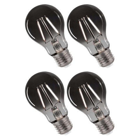 Lâmpada Led Fumê Kit 4 Unid. 30w Iluminação Branco Quente Decorativa Vintage Retrô Multifilamento Lu