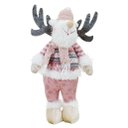 Ver imagem 1 de Boneco Natal Rena Rosa Natalina Tecido 44,5cm