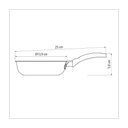 Ver imagem 2 de Frigideira para Ovo Tramontina Turim Aluminio Antiaderente Starflon T1 Cabo Baquelite Grafite 13 C