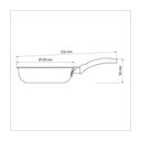 Ver imagem 4 de Frigideira para Ovo Tramontina Turim Aluminio Antiaderente Starflon T1 Cabo Baquelite Grafite 13 C