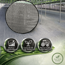 Ver imagem 2 de Rafia Carijó Preto Branco 3x8 Proteção de Solo com Ilhós