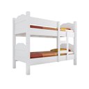 Ver imagem 1 de Kit Quarto Beliche Madrid 2 Camas + Guarda-Roupa Paris 4 Portas 2 Gavetas com 2 Colchões - Branco