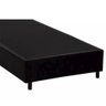 Cama Box Solteiro Sintético King Design Preto 88x188x40 - 2