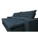 Ver imagem 4 de Sofá Lisboa 2,52M Retrátil e Reclinável com Molas No Assento Tecido Suede