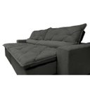 Ver imagem 4 de Sofá Lisboa 2,72M Retrátil e Reclinável com Molas No Assento Tecido Suede