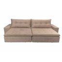 Ver imagem 3 de Sofá Retrátil e Reclinável Oklahoma 2,22M com Molas Tecido Suede