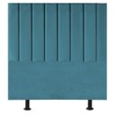 Ver imagem 1 de Cabeceira Estofada Cama Box Solteiro 90 Cm Karla Suede:azul Turquesa