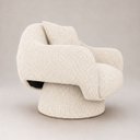 Ver imagem 4 de Poltrona Decorativa Aura Giratória Bouclê Moscow Design Orgânico
