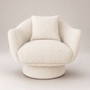 Ver imagem 3 de Poltrona Decorativa Aura Giratória Bouclê Moscow Design Orgânico