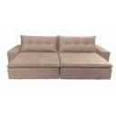 Ver imagem 2 de Sofá Retrátil e Reclinável Oklahoma 2,62M com Molas Tecido Suede