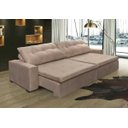 Ver imagem 1 de Sofá Retrátil e Reclinável Oklahoma 2,62M com Molas Tecido Suede