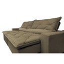 Ver imagem 4 de Sofá Lisboa 2,52M Retrátil e Reclinável com Molas No Assento Tecido Suede