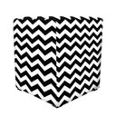 Ver imagem 2 de Kit 2 Puff Decorativo Dado Quadrado Estampado Zig Zag Preto D80