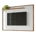 Ver imagem 1 de Painel Gênesis 1.9 para Tv de até 75 Polegadas Cinamomo Mel / Off White - Mobler