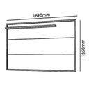 Ver imagem 3 de Painel Gênesis 1.9 para Tv de até 75 Polegadas Cinamomo Mel / Off White - Mobler