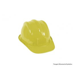 Capacete Seguranca Aba Frontal Amarelo - 1