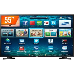 Smart TV LED 55 Polegadas Ultra Hd 4K Samsung Lh55Benelgazd 3 HDMI 2 USB Wi-Fi - 1