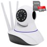 Kit Câmera Ip 1 MP 720p HD Wifi Audio P2p 3 Antenas Com Cartão de Memória 64gb - 1