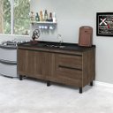 Ver imagem 1 de Gabinete Cozinha 2 Gavetas e 3 Porta Armário 144cm Multiuso:avelato