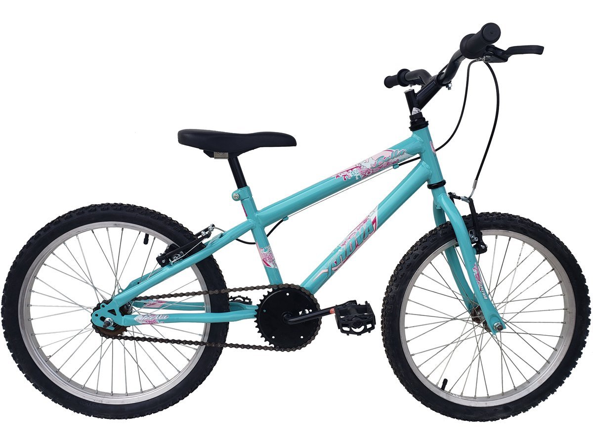 Bicicleta Infantil Feminina em Aço Carbono Aro 20 MTB Bella - Xnova - Água