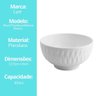 Jogo 3 Tigelas Bowl Porcelana Branca Balloon 300ml Caldos ou Servir - Lyor - 6