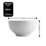 Jogo 3 Tigelas Bowl Porcelana Branca Balloon 300ml Caldos ou Servir - Lyor - 7