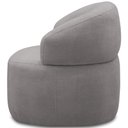 Ver imagem 3 de Kit 2 Poltronas Giratórias Sala de Estar Living Orgânico Carmen F04 Veludo Cinza - Lyam Decor